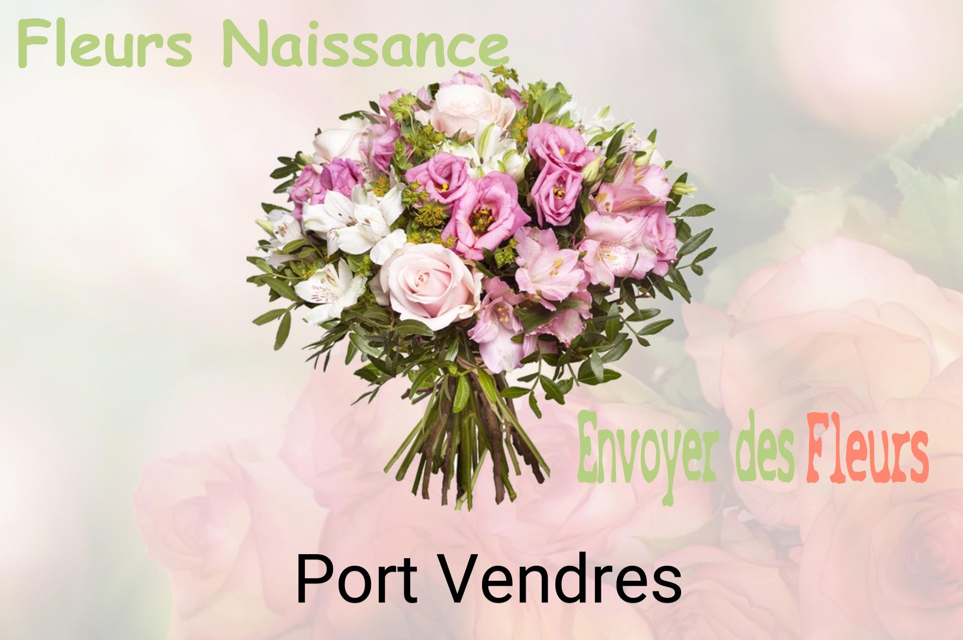 Bouquet de fleurs de naissance livré à Port-Vendres