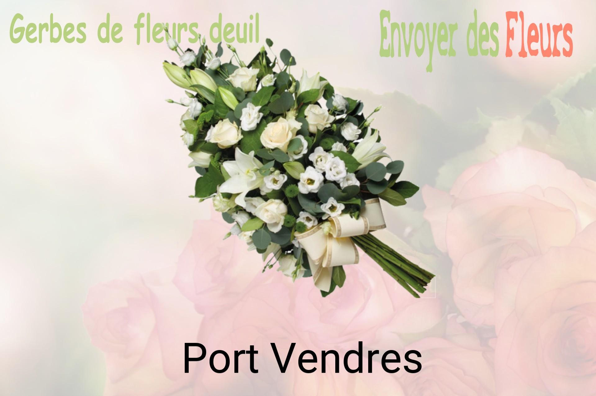Gerbe de fleurs de deuil livrée à Port-Vendres